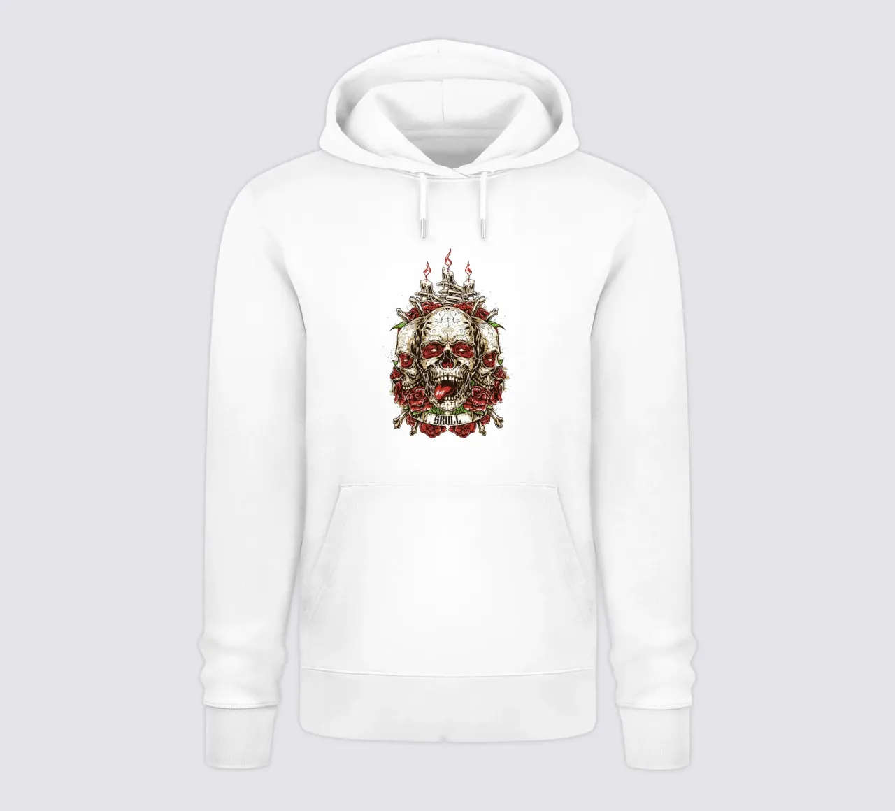 Testa di teschio Art Design felpa con cappuccio da nirwanaart