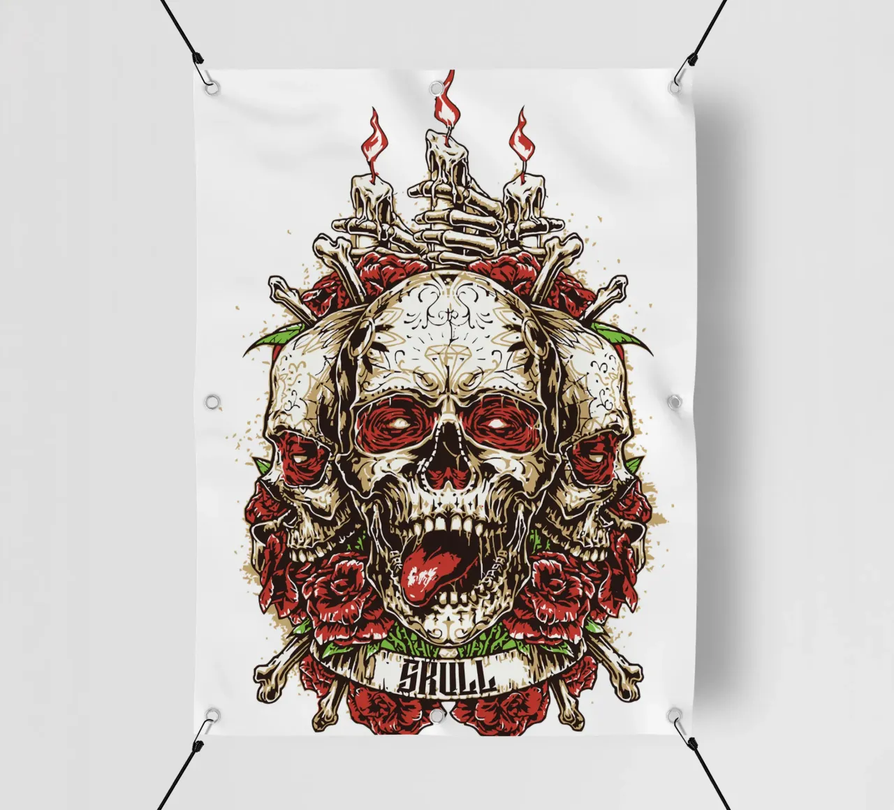 Skull Head Art Design pvc cover by nirwanaart
