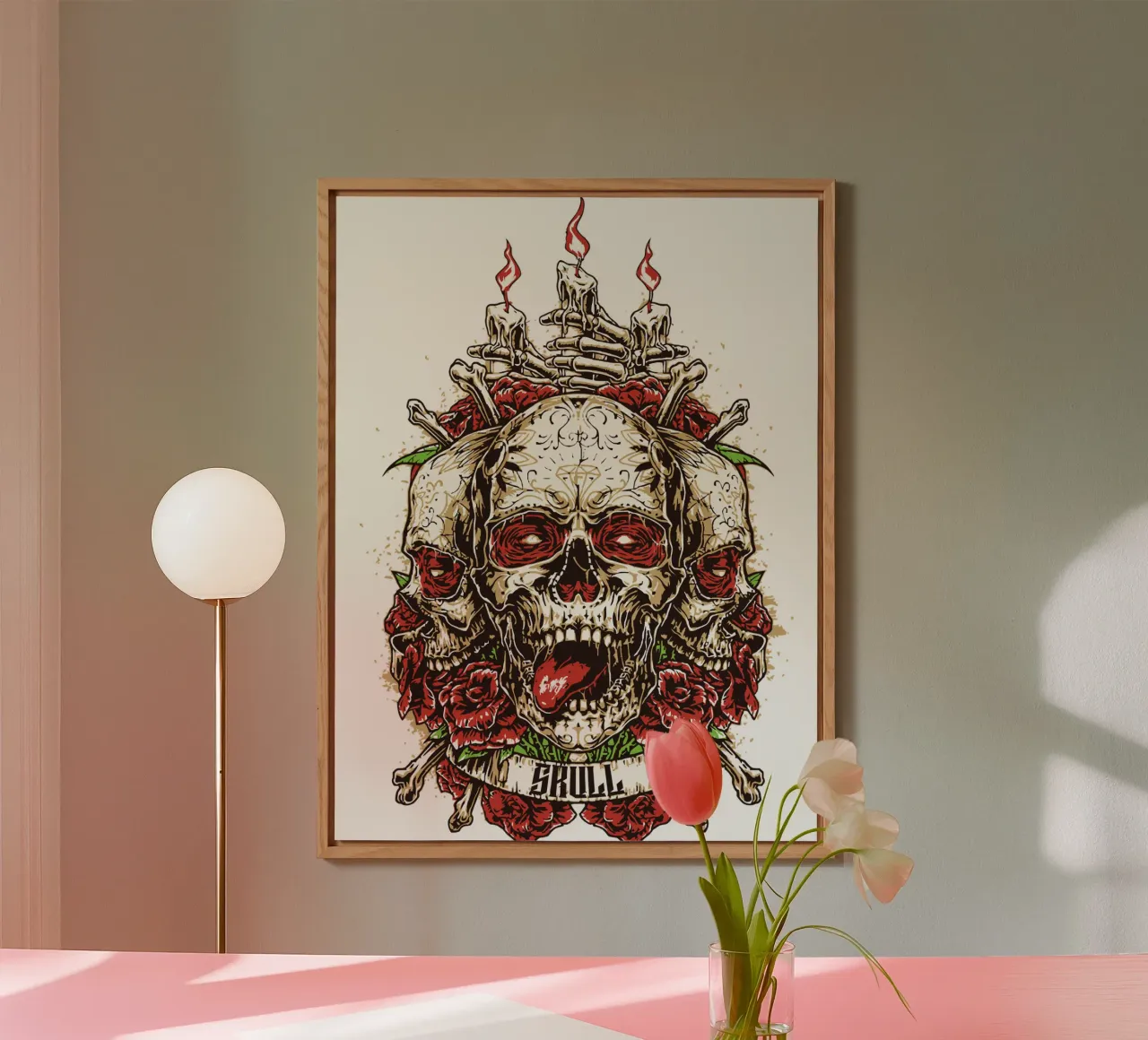 Skull Head Art Design forex plate by nirwanaart