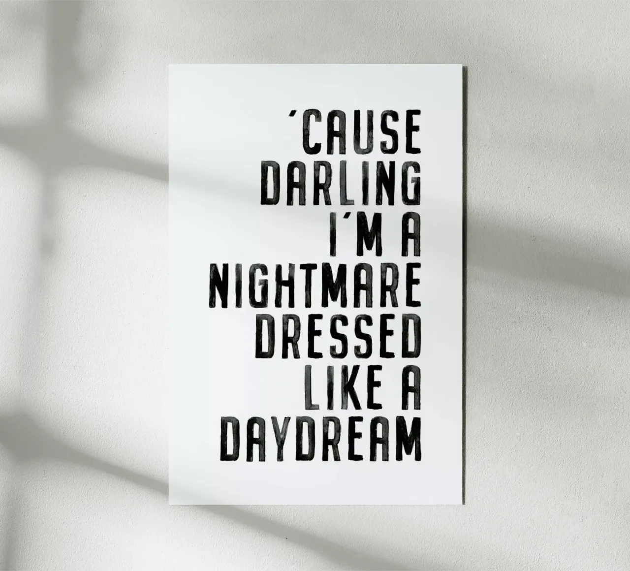 Nightmare alluminio dibond da Honeymoon Hotel