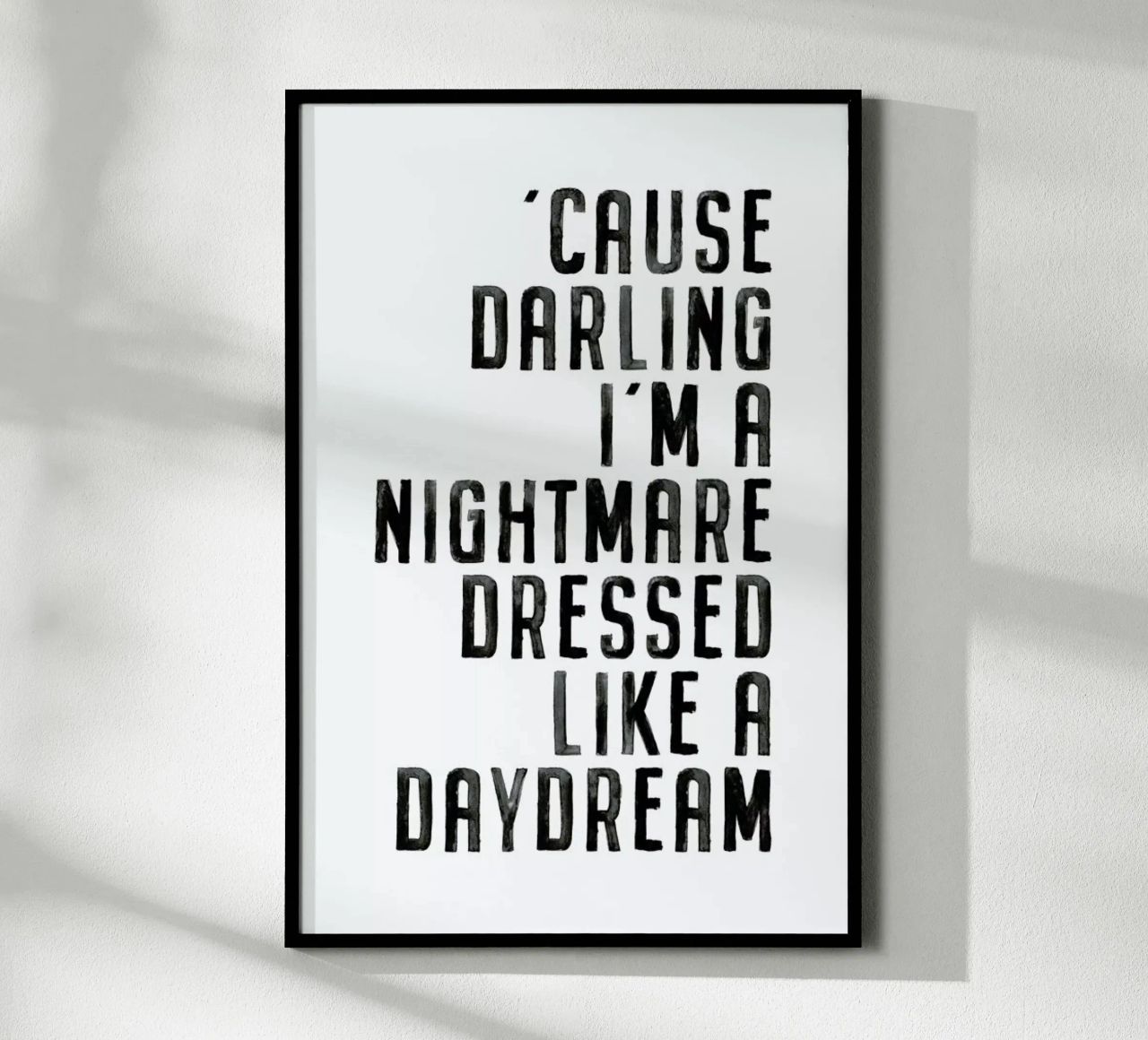 Nightmare poster con telaio in plastica da Honeymoon Hotel