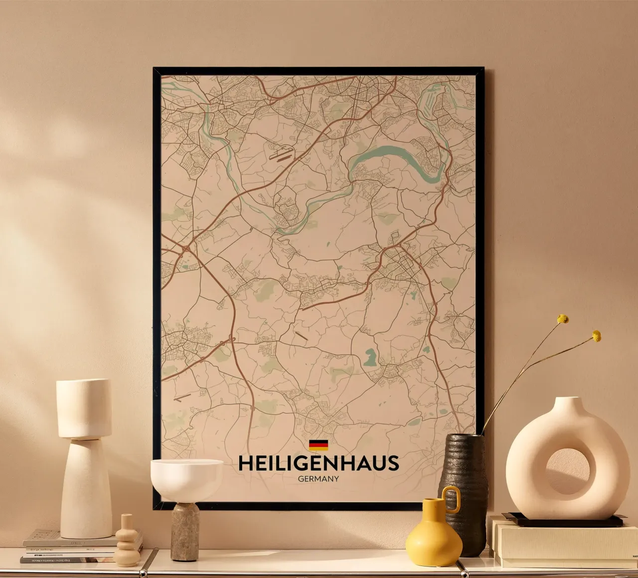 Poster poster con telaio in legno da Jacob W MICKELSON