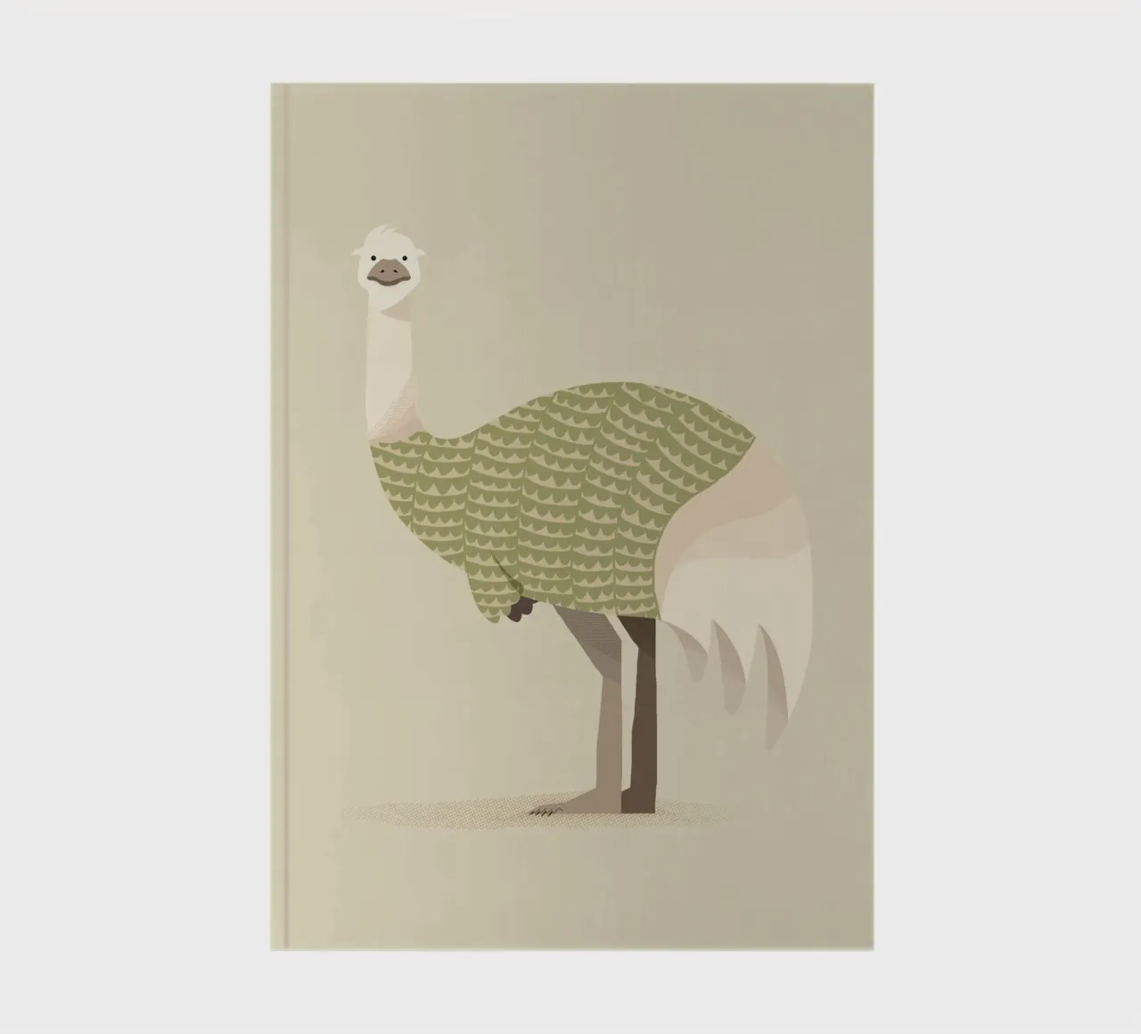 Whimsical Emu notebook by The Printed Sparrow