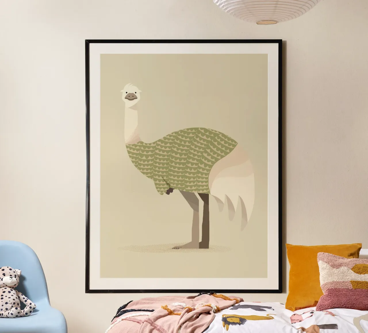 Whimsical Emu hahnemühle by The Printed Sparrow