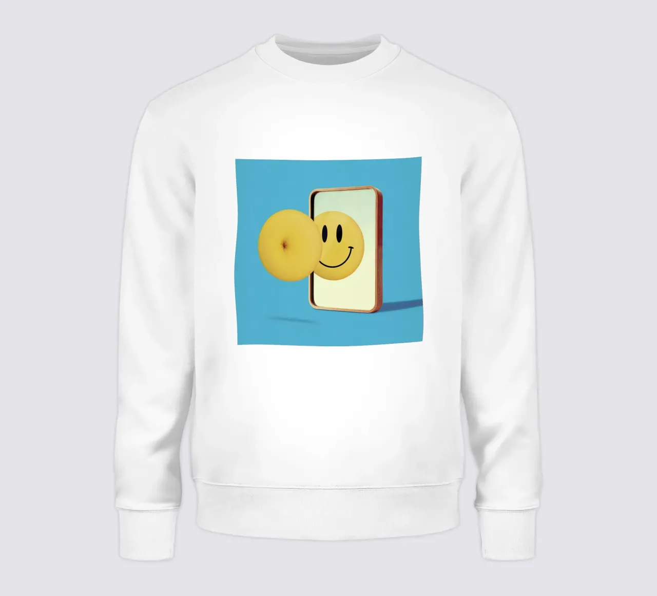 Smiley from Behind Sweatshirt von suckertom