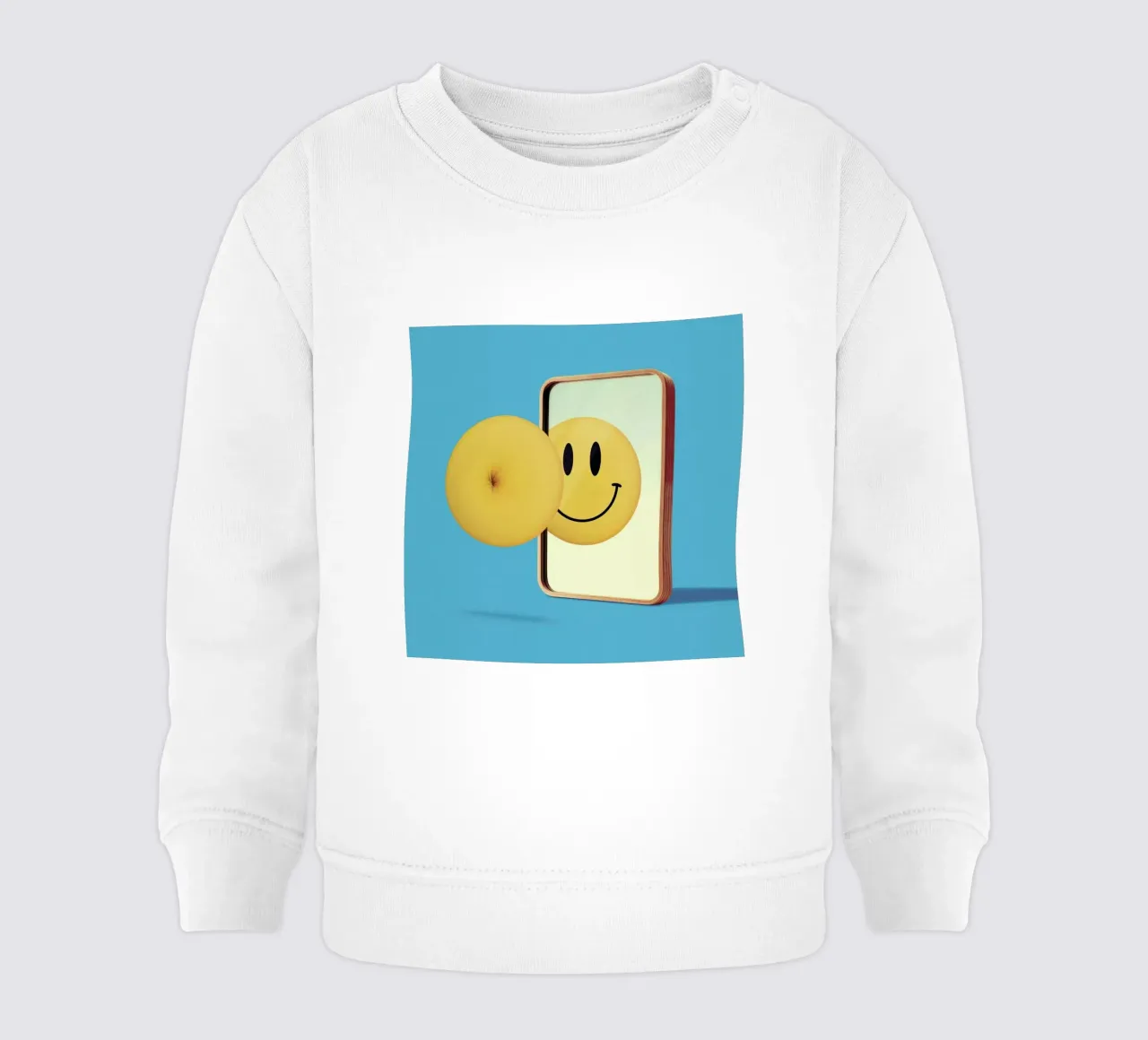 Smiley from Behind baby sweatshirt by suckertom