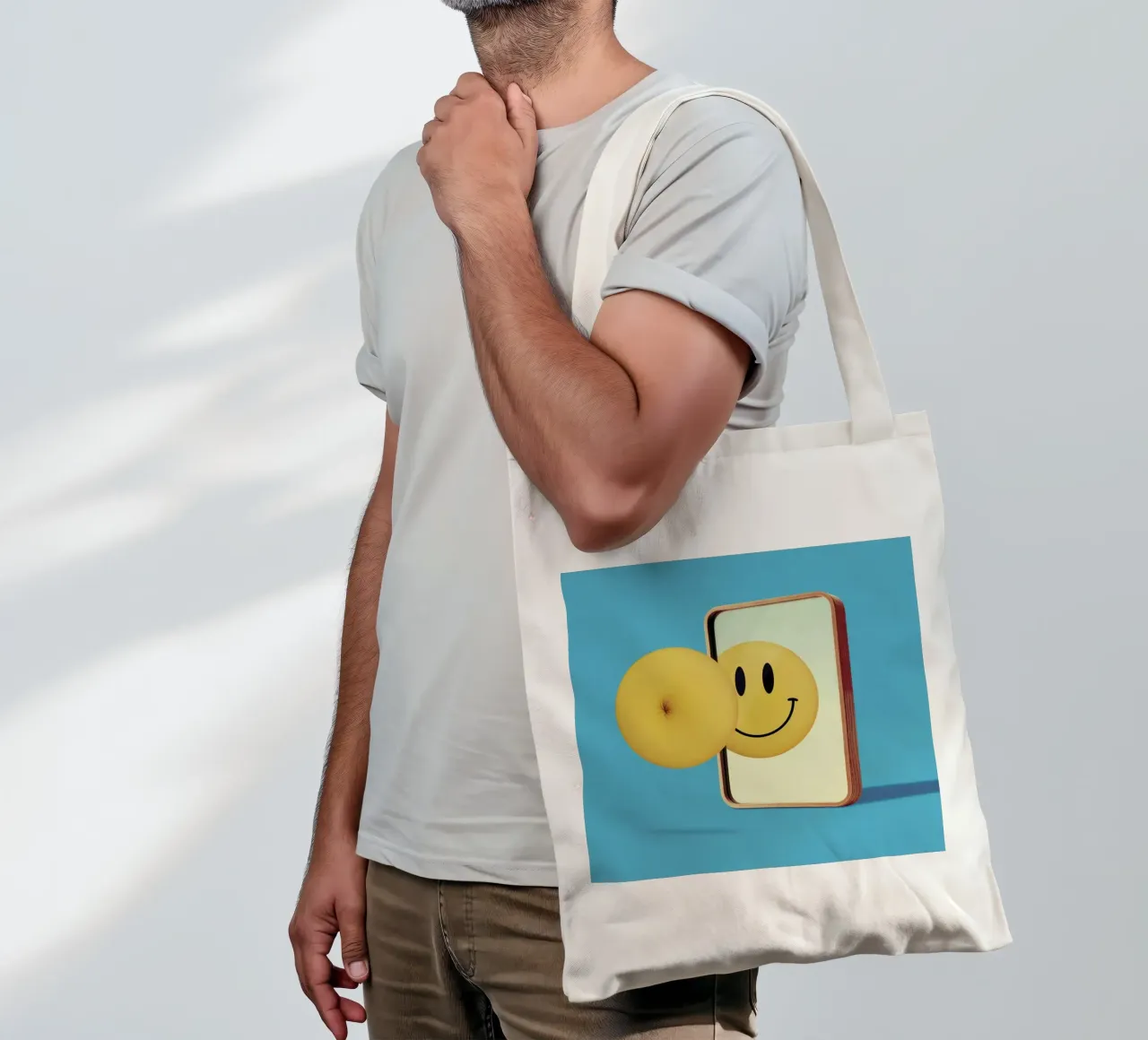 Smiley from Behind borsa in juta da suckertom