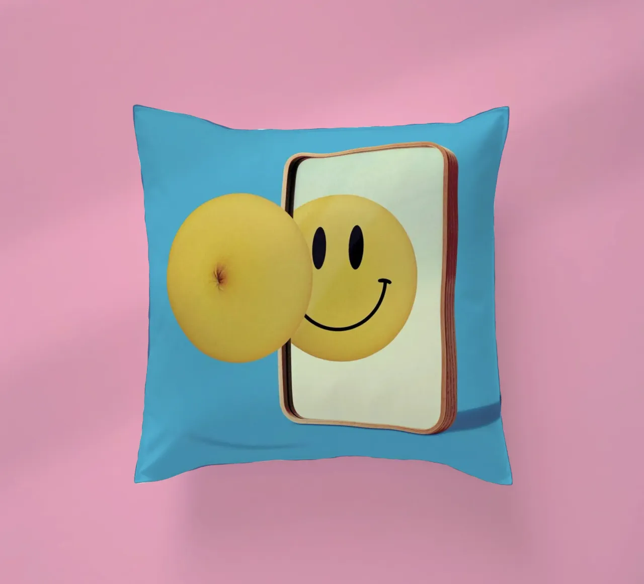 Smiley from Behind cuscino da suckertom