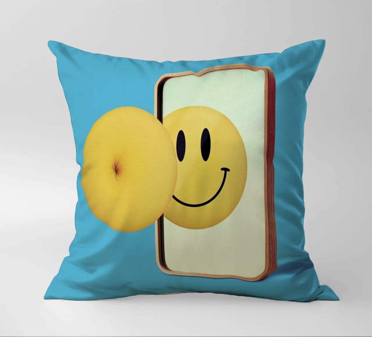 Smiley from Behind cuscino da suckertom
