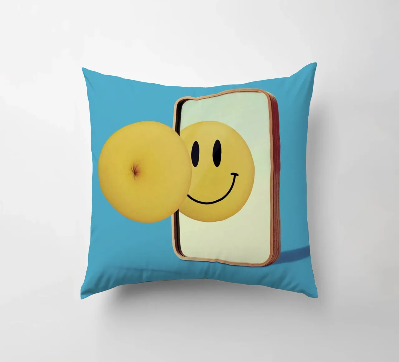 Smiley from Behind cuscino da suckertom