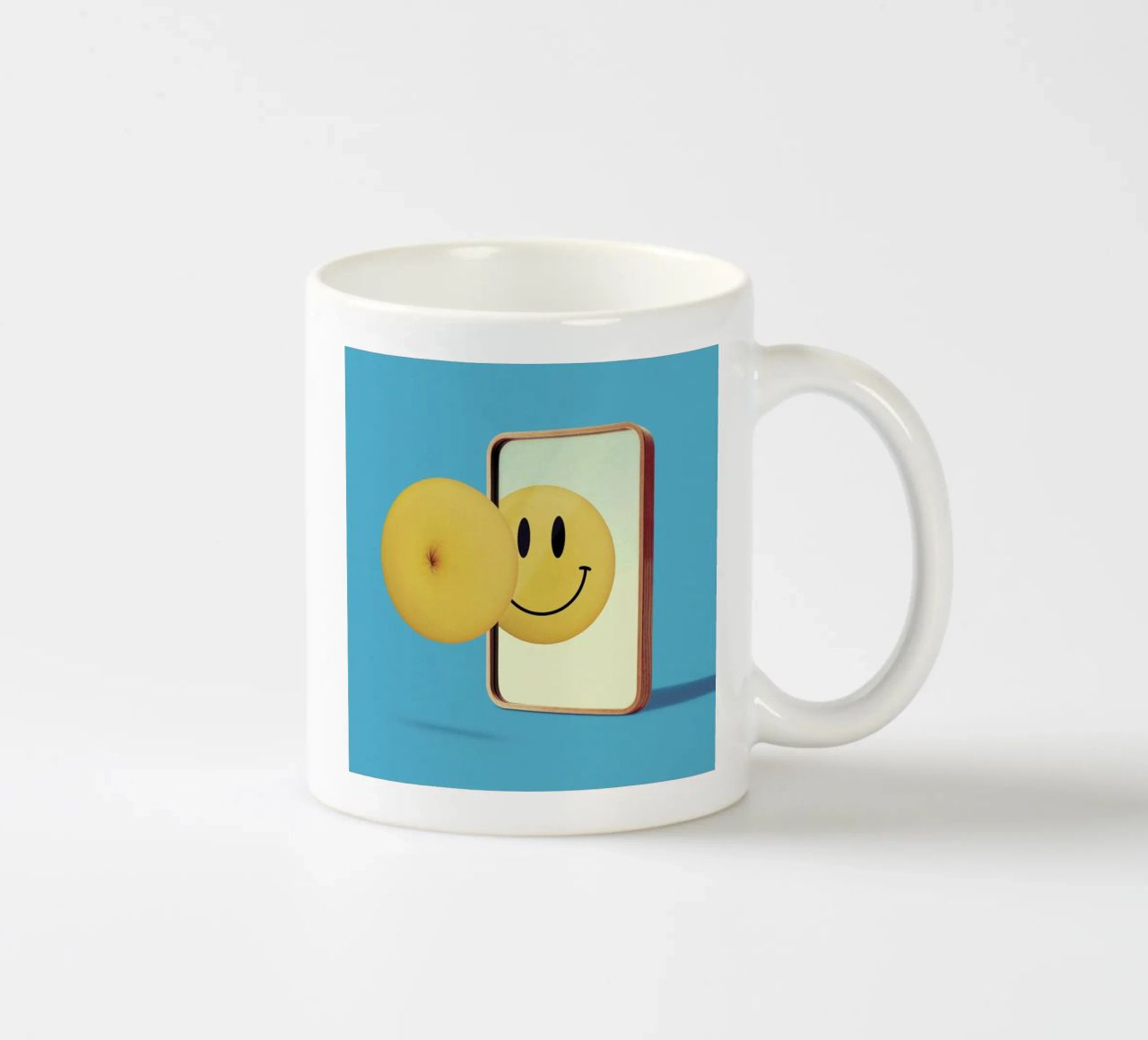 Smiley from Behind tazza in ceramica da suckertom