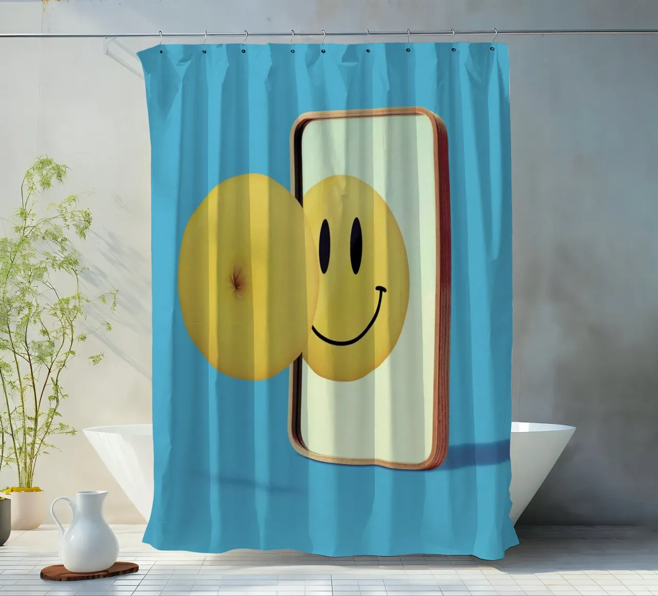 Smiley from Behind tenda da doccia da suckertom