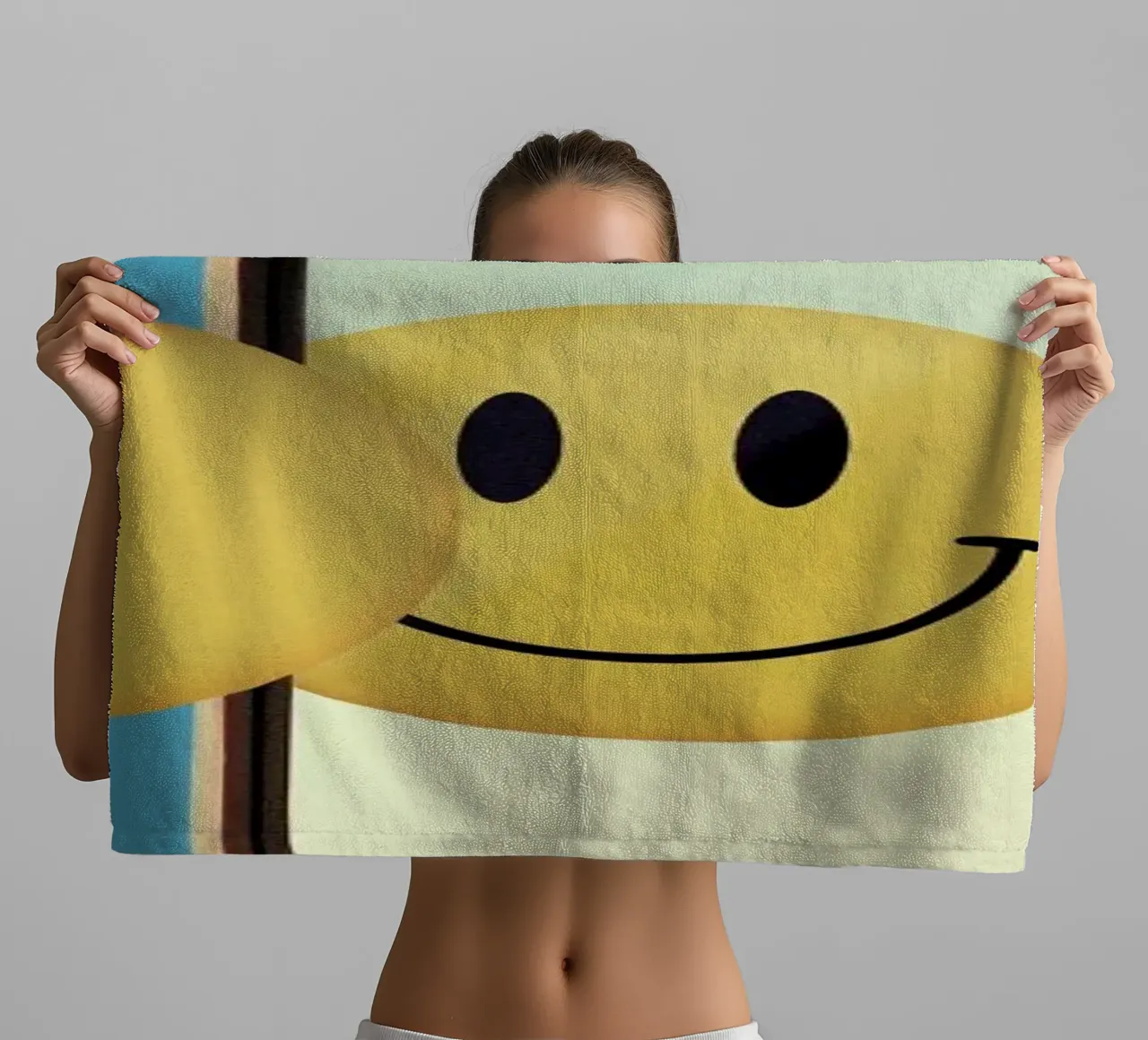 Smiley from Behind badhanddoek van suckertom