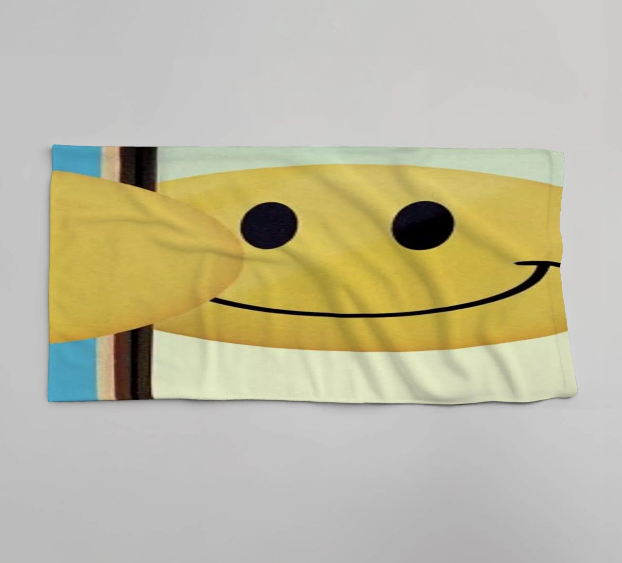 Smiley from Behind towel by suckertom