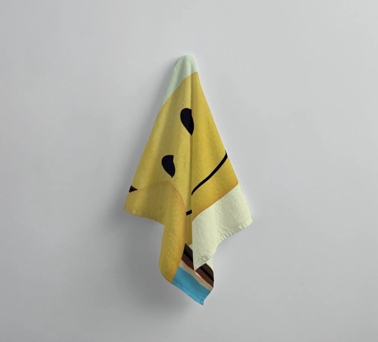 Smiley from Behind towel by suckertom