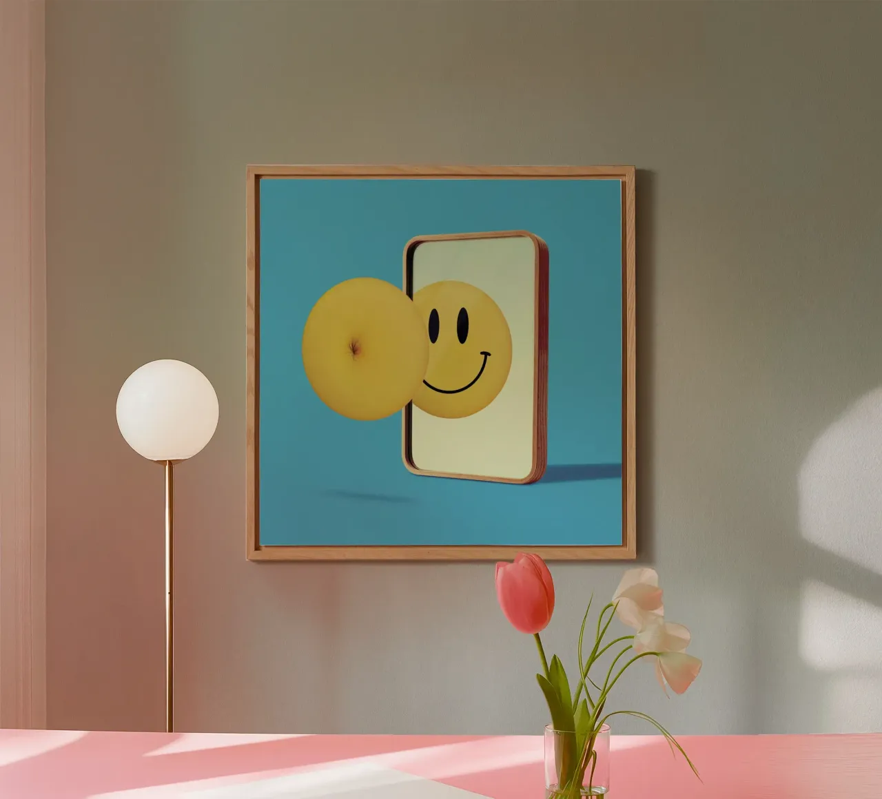 Smiley from Behind alluminio dibond da suckertom