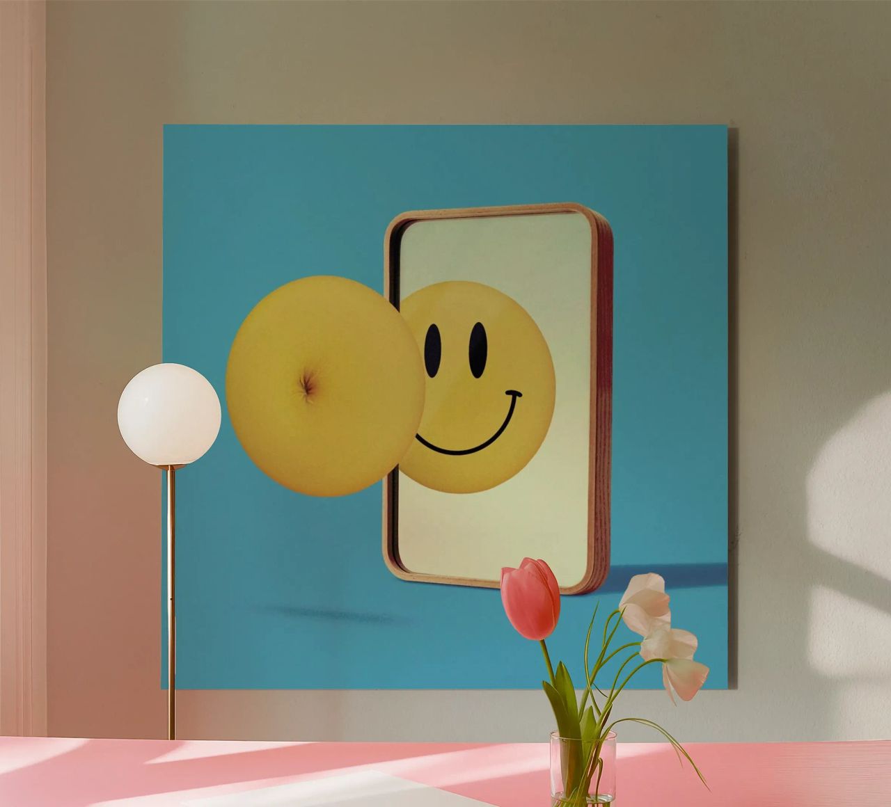 Smiley from Behind alluminio dibond da suckertom