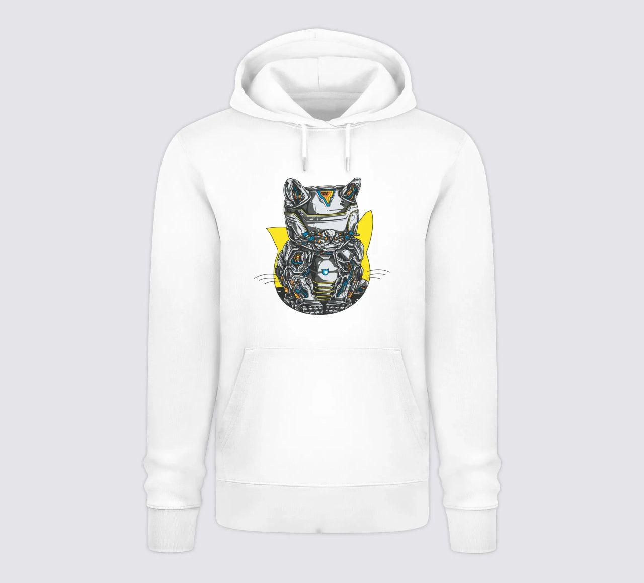 Robo Cat Art Design felpa con cappuccio da nirwanaart