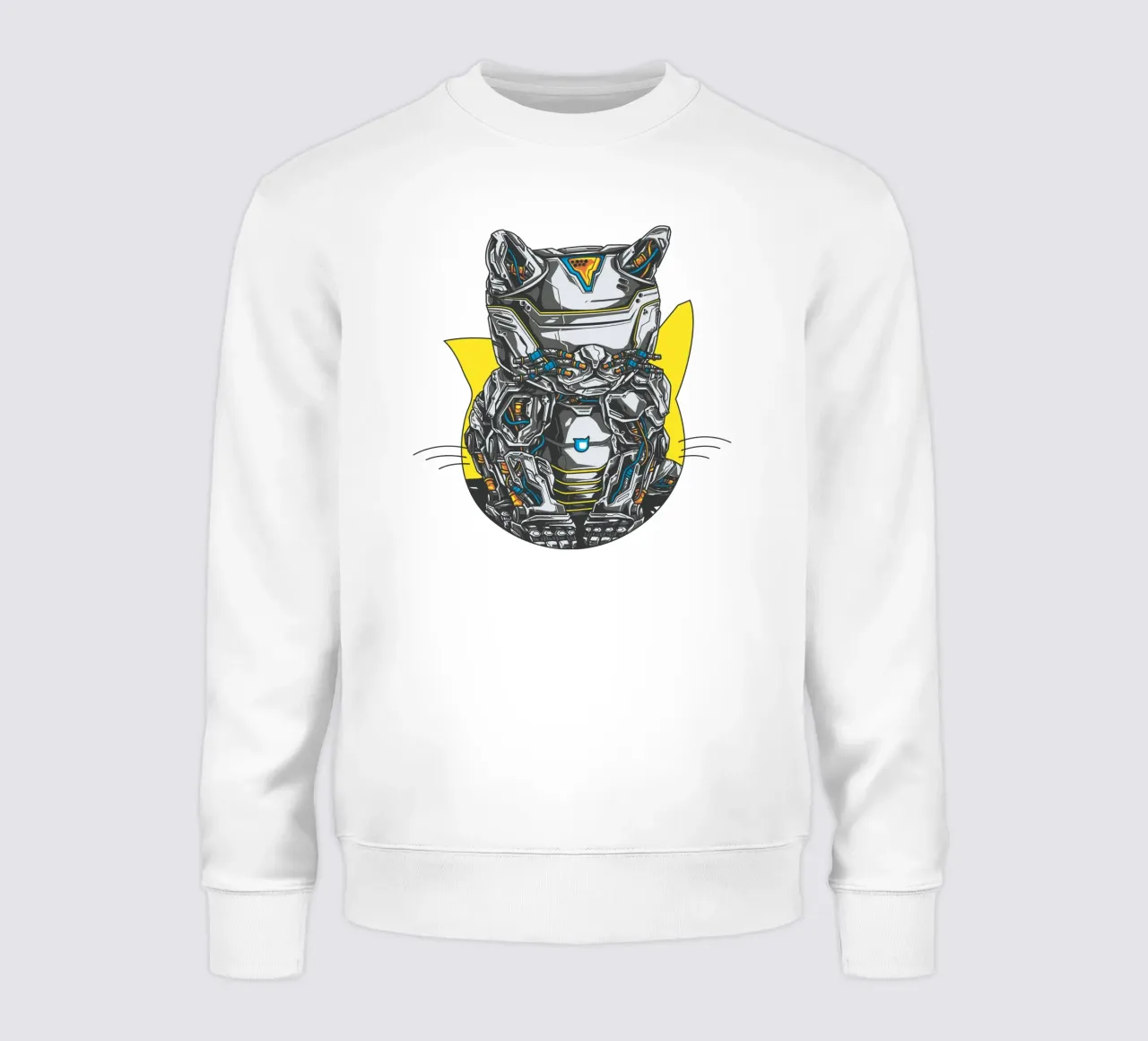 Robo Cat Art Design sudadera de nirwanaart