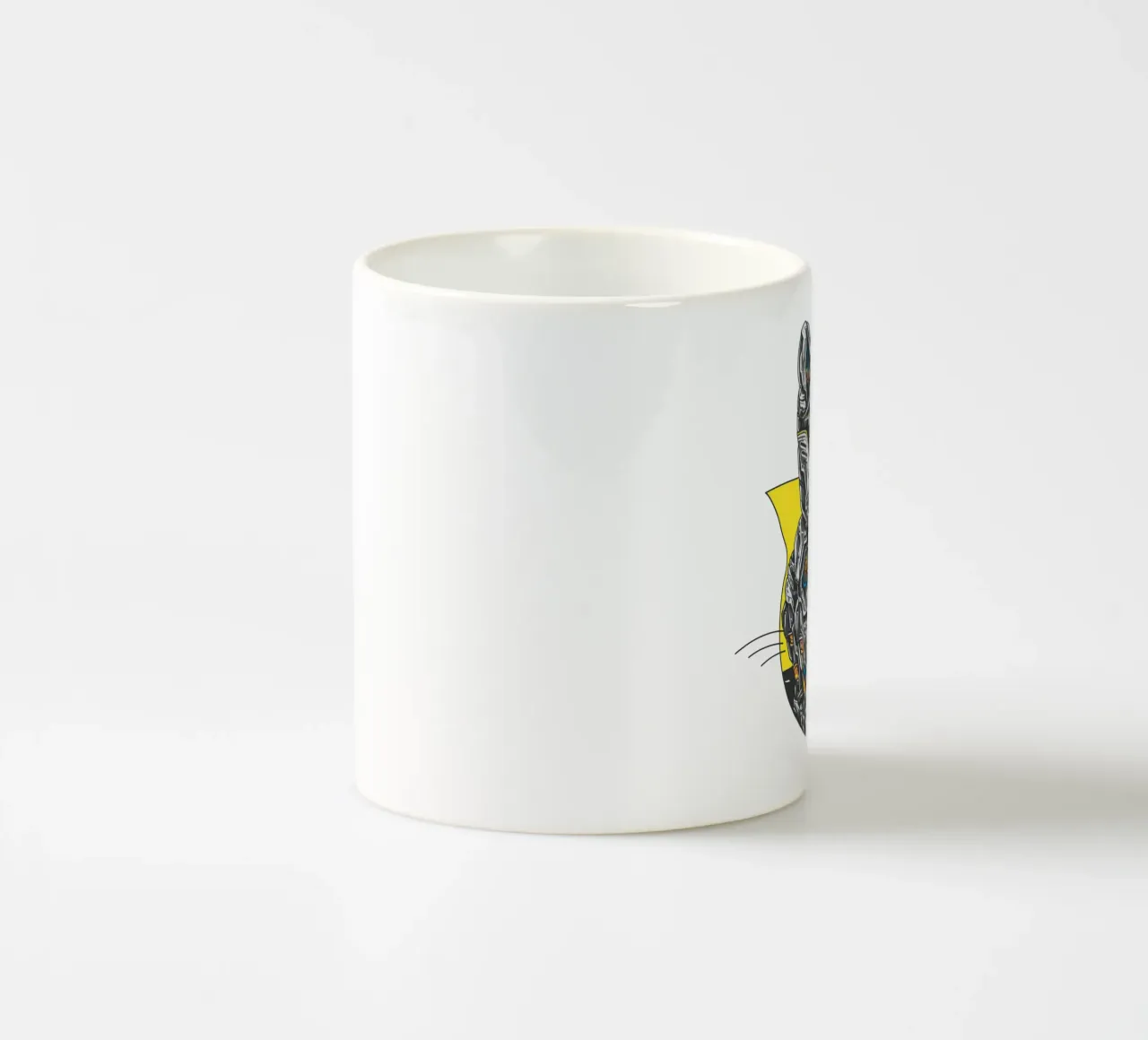 Robo Cat Art Design tazza in ceramica da nirwanaart