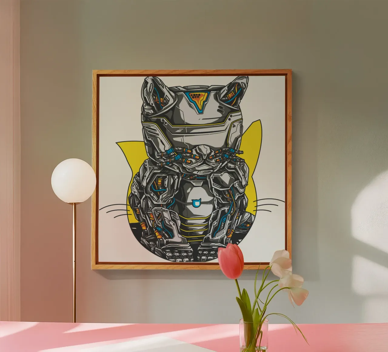 Robo Cat Art Design plexiglass da nirwanaart