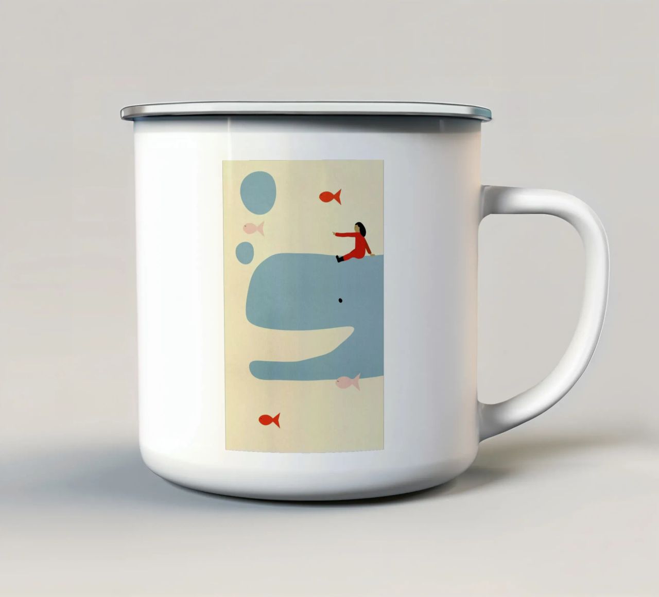An Ocean Adventure tazza in smalto da Little Flourishes