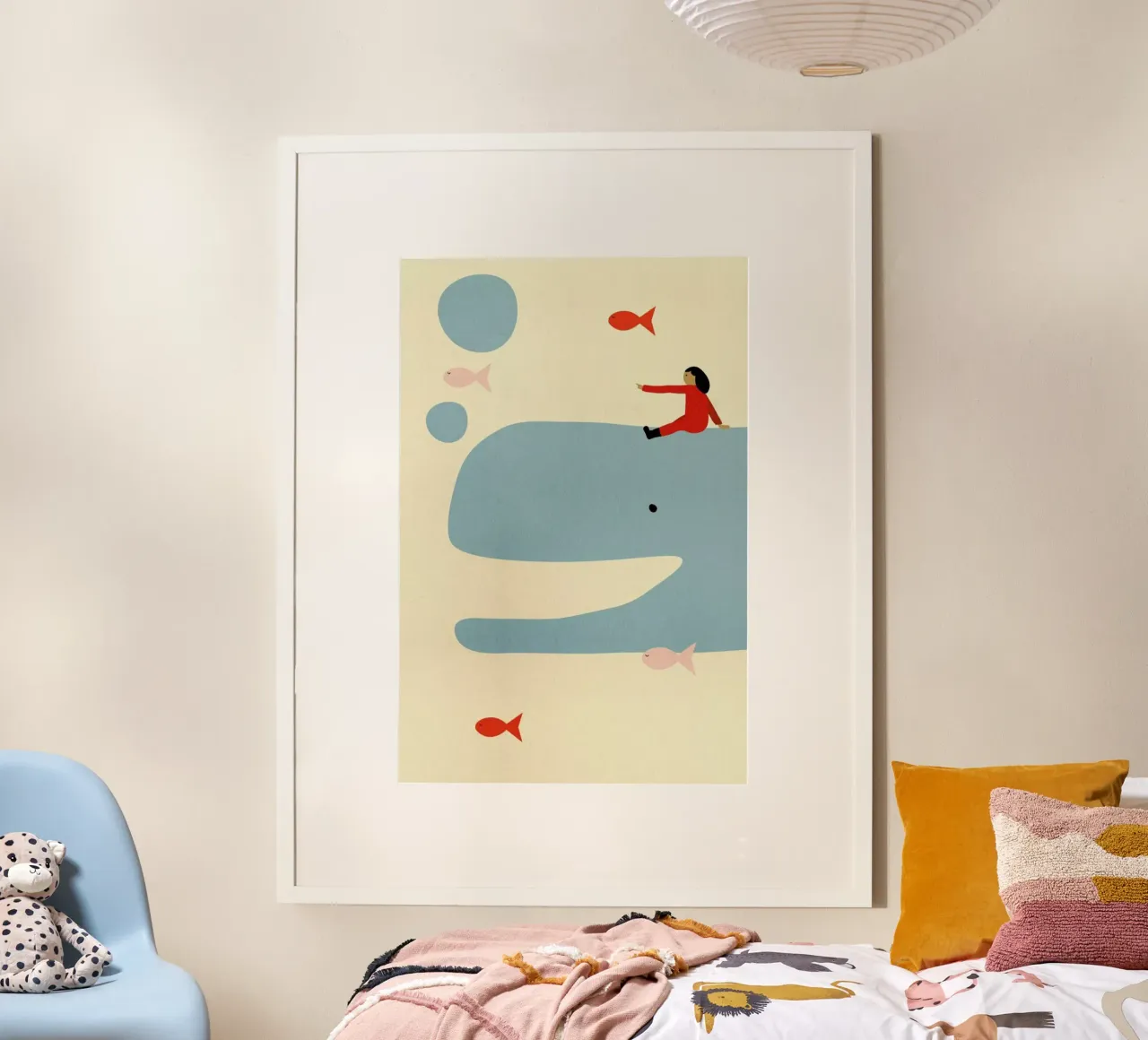 An Ocean Adventure poster con telaio in plastica da Little Flourishes