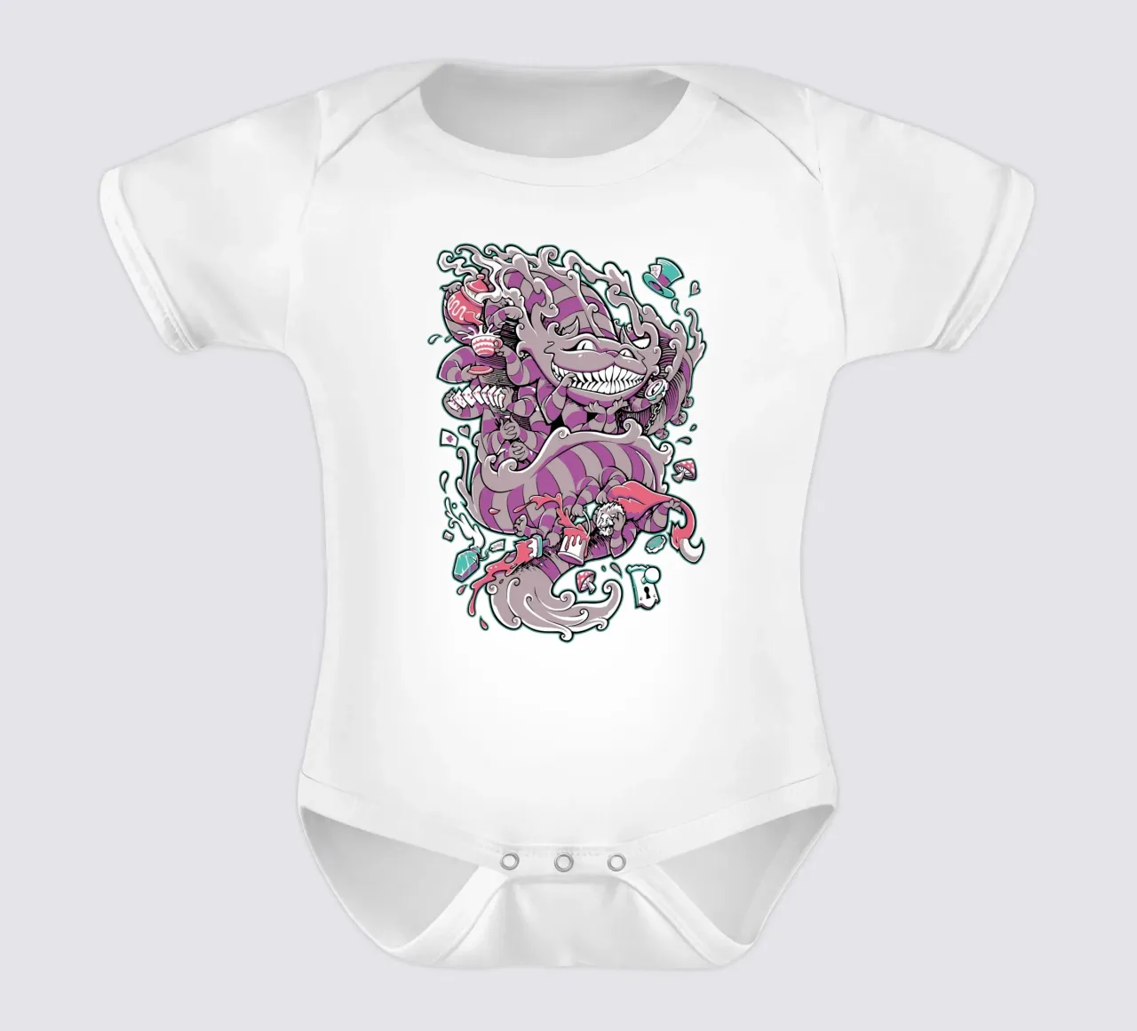 Design dell'arte del serpente body neonato maniche corte da nirwanaart