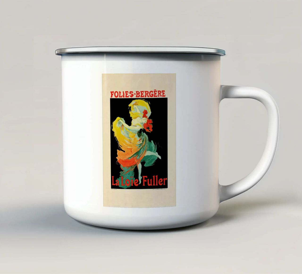 Folies-Berg - Jules Chéret tazza in smalto da Artokoloro Quint Lox Ltd