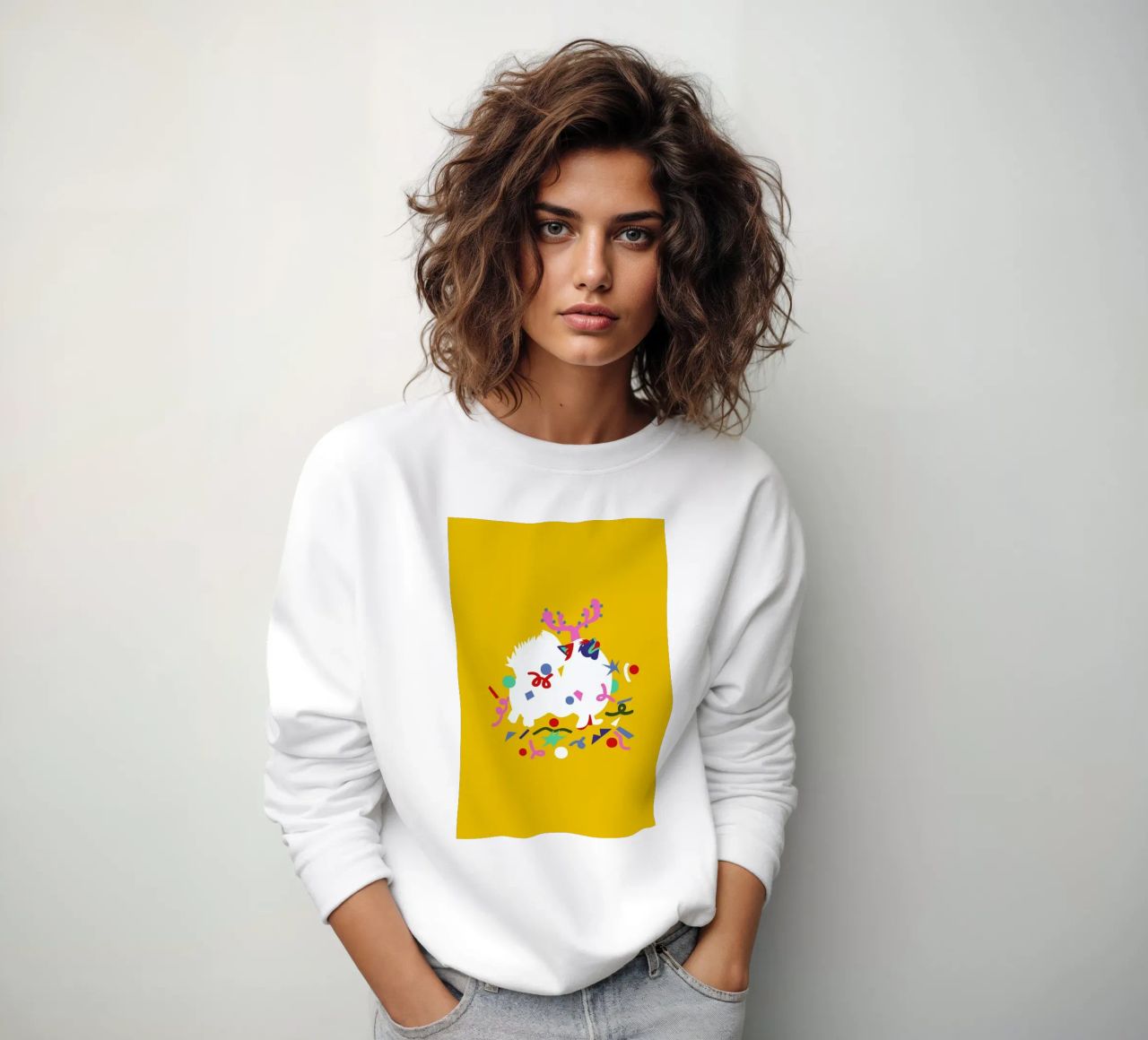 Xmas Pom Pom felpa da Mariery Young