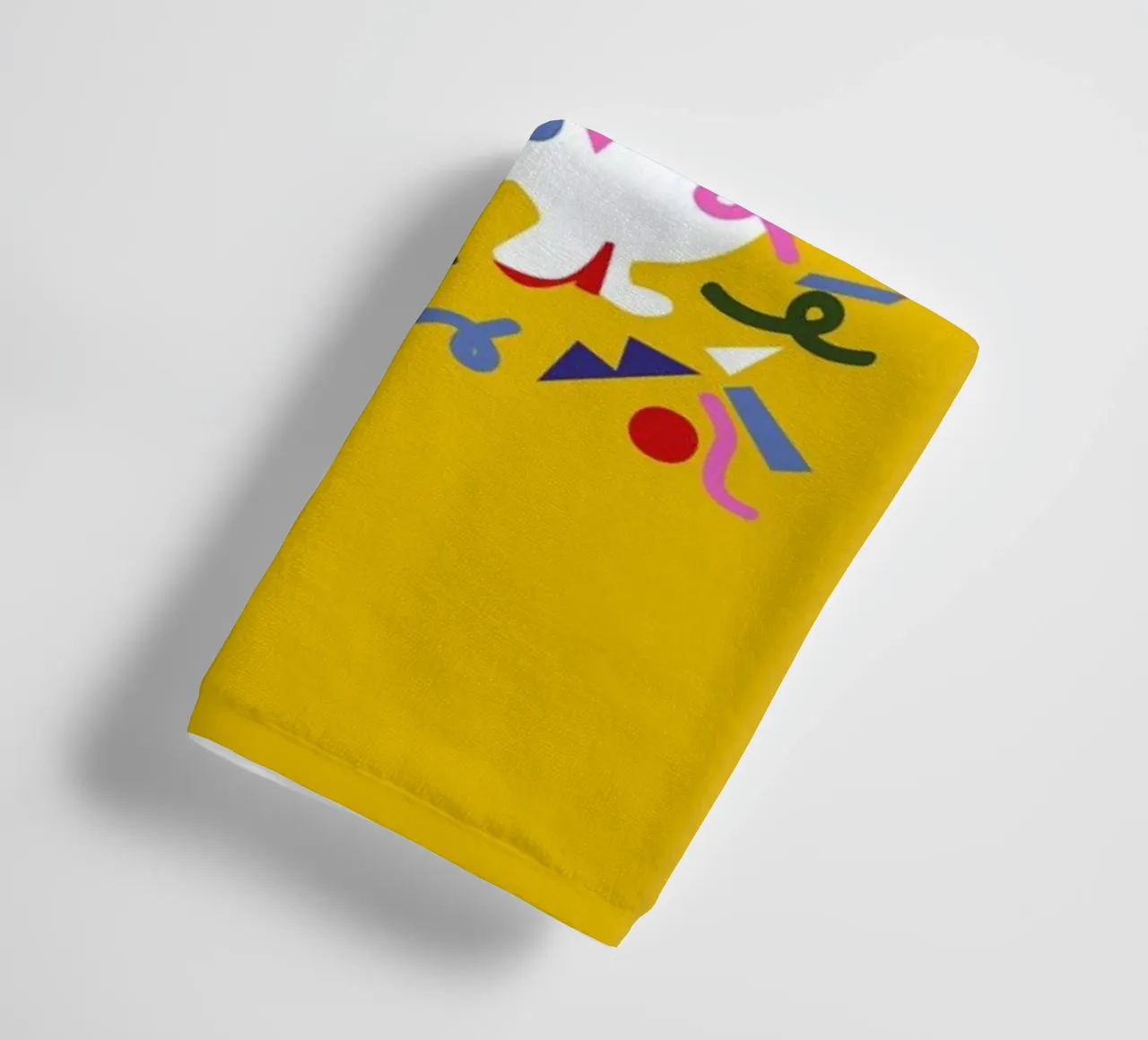 Xmas Pom Pom towel by Mariery Young