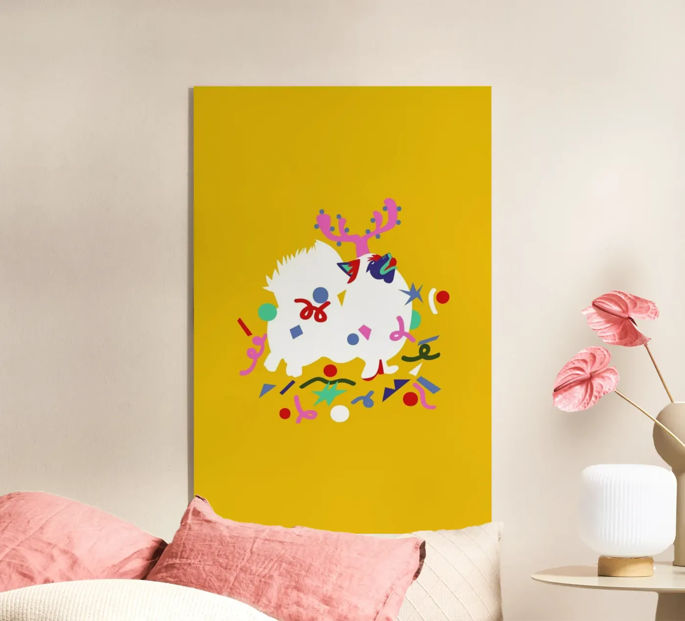 Xmas Pom Pom plexiglass da Mariery Young