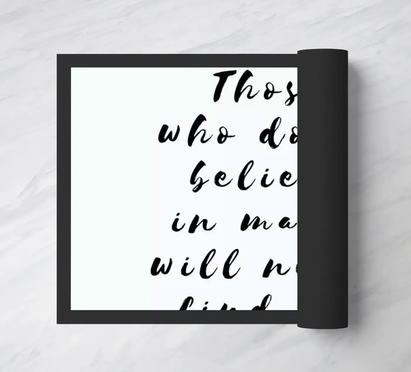 BELIEVE doormat by Ayleen