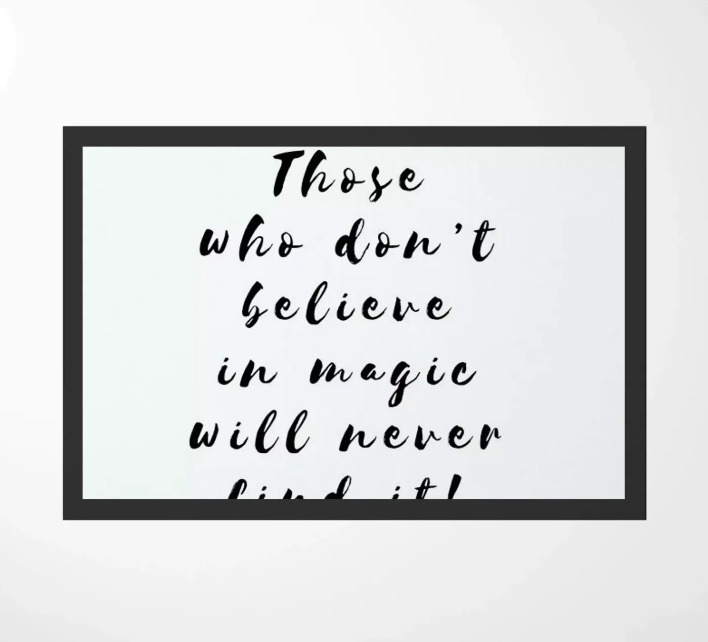 BELIEVE doormat by Ayleen