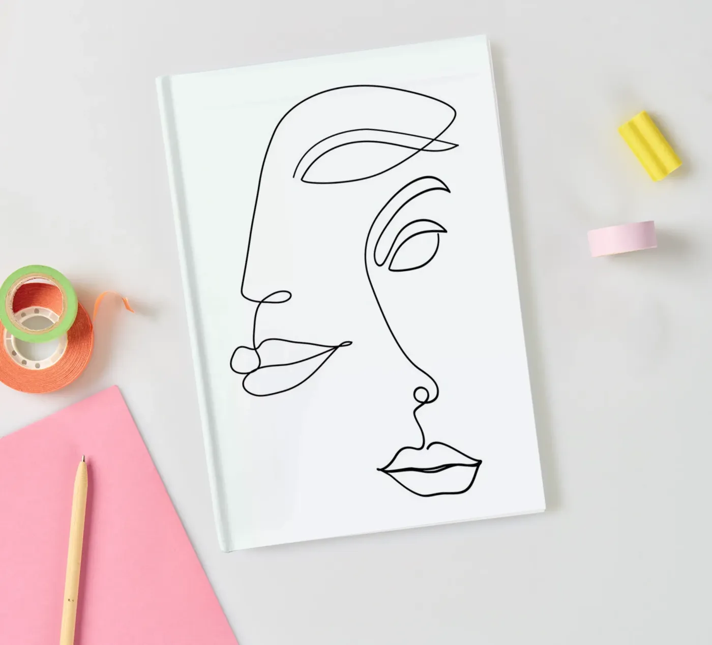 Two Faced notebook by Honeymoon Hotel