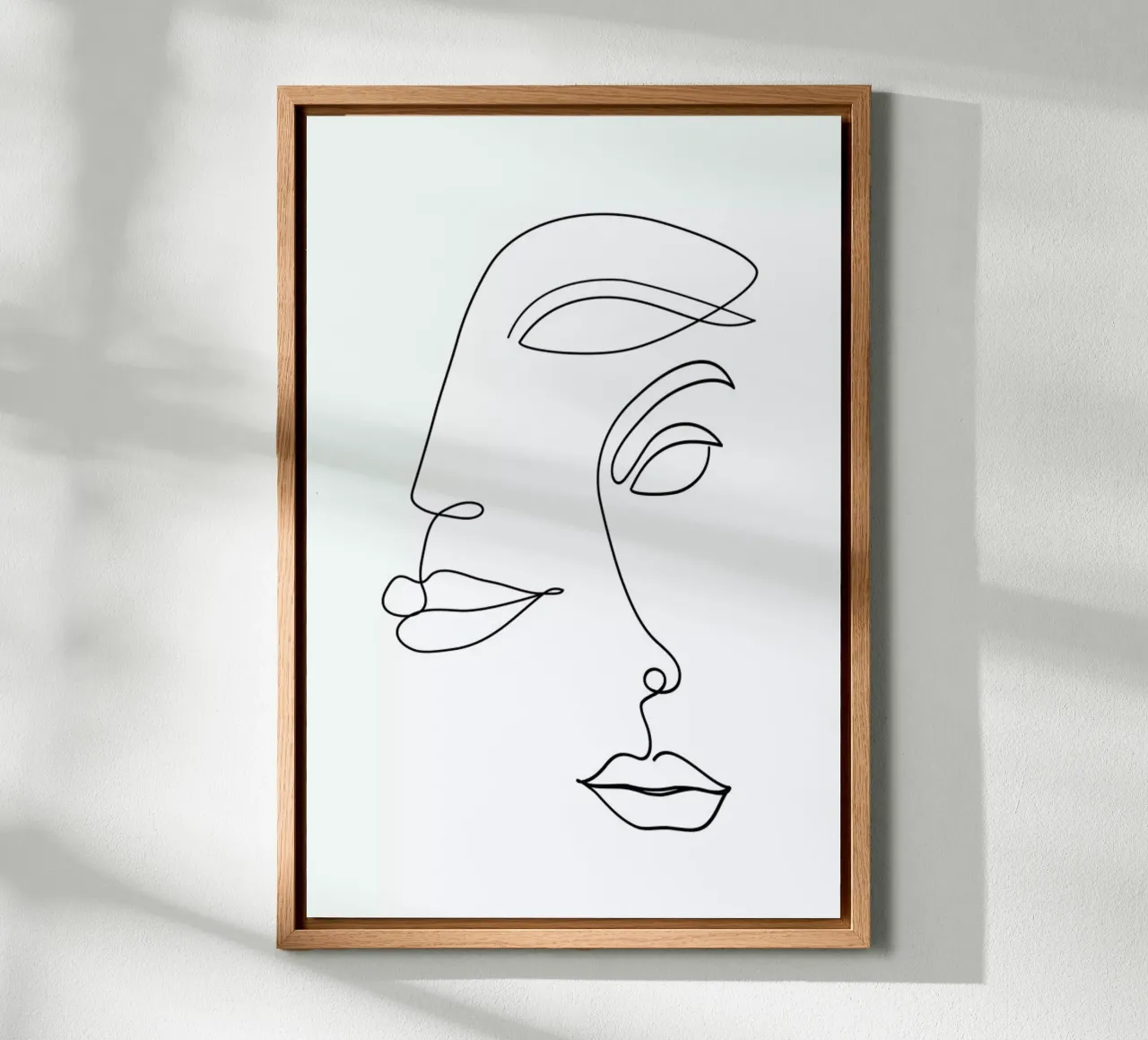 Two Faced tela con Cornice a cassetta da Honeymoon Hotel