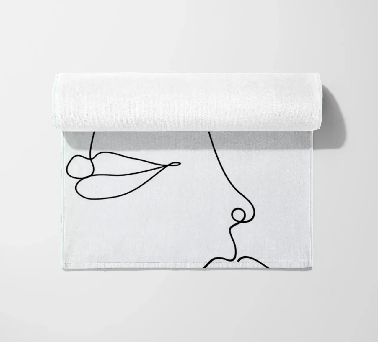 Two Faced beach towel by Honeymoon Hotel