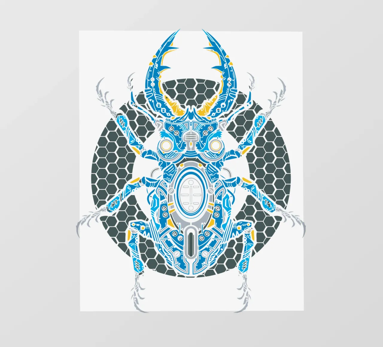 insects Robotic Art Design pvc cover by nirwanaart