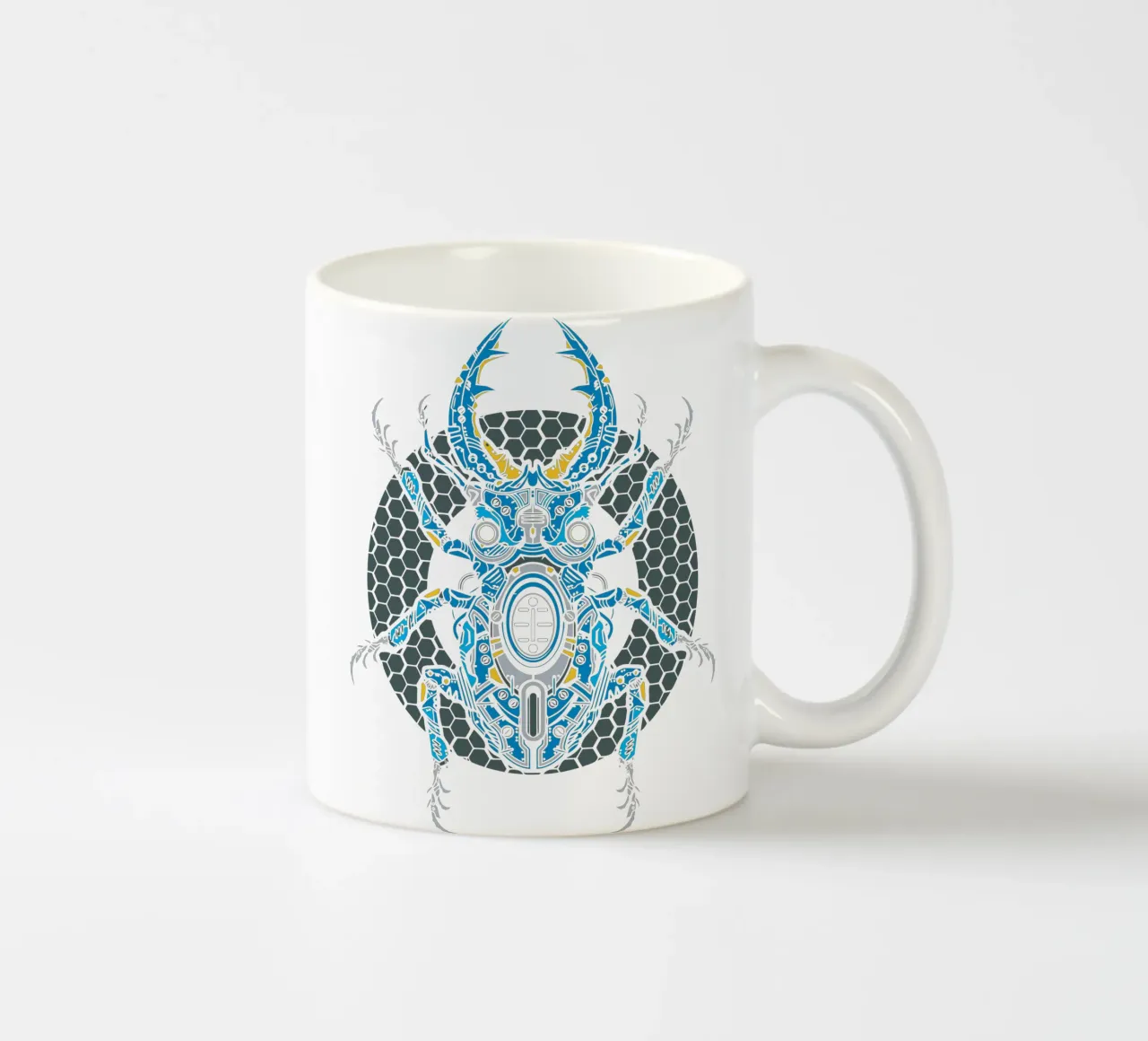 insecten robotkunst ontwerp keramische mok van nirwanaart