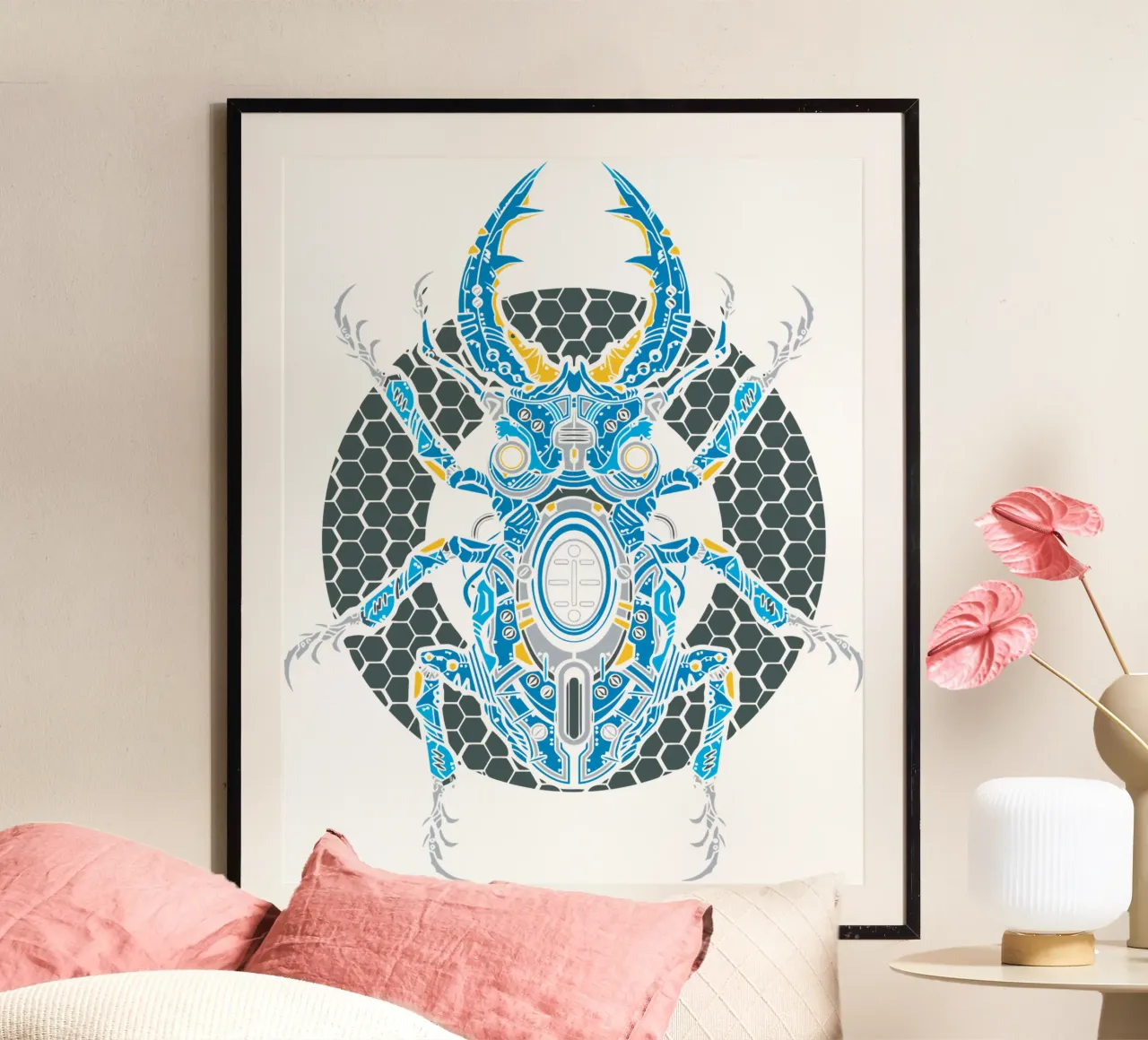 insecten robotkunst ontwerp hahnemühle van nirwanaart