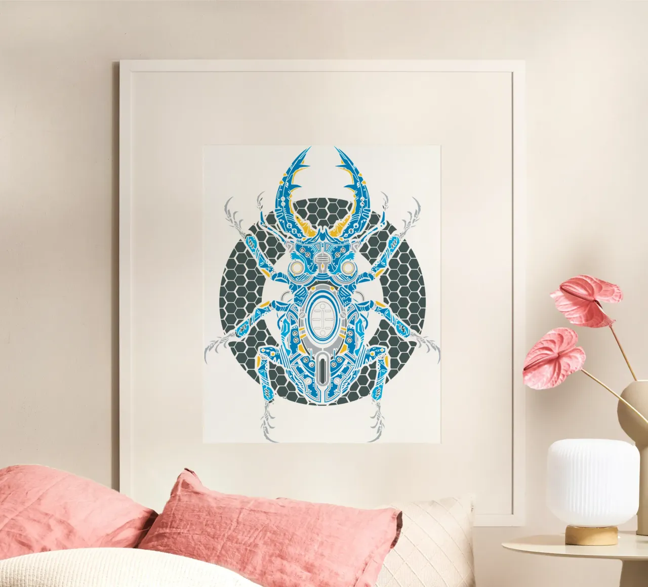 insecten robotkunst ontwerp hahnemühle van nirwanaart