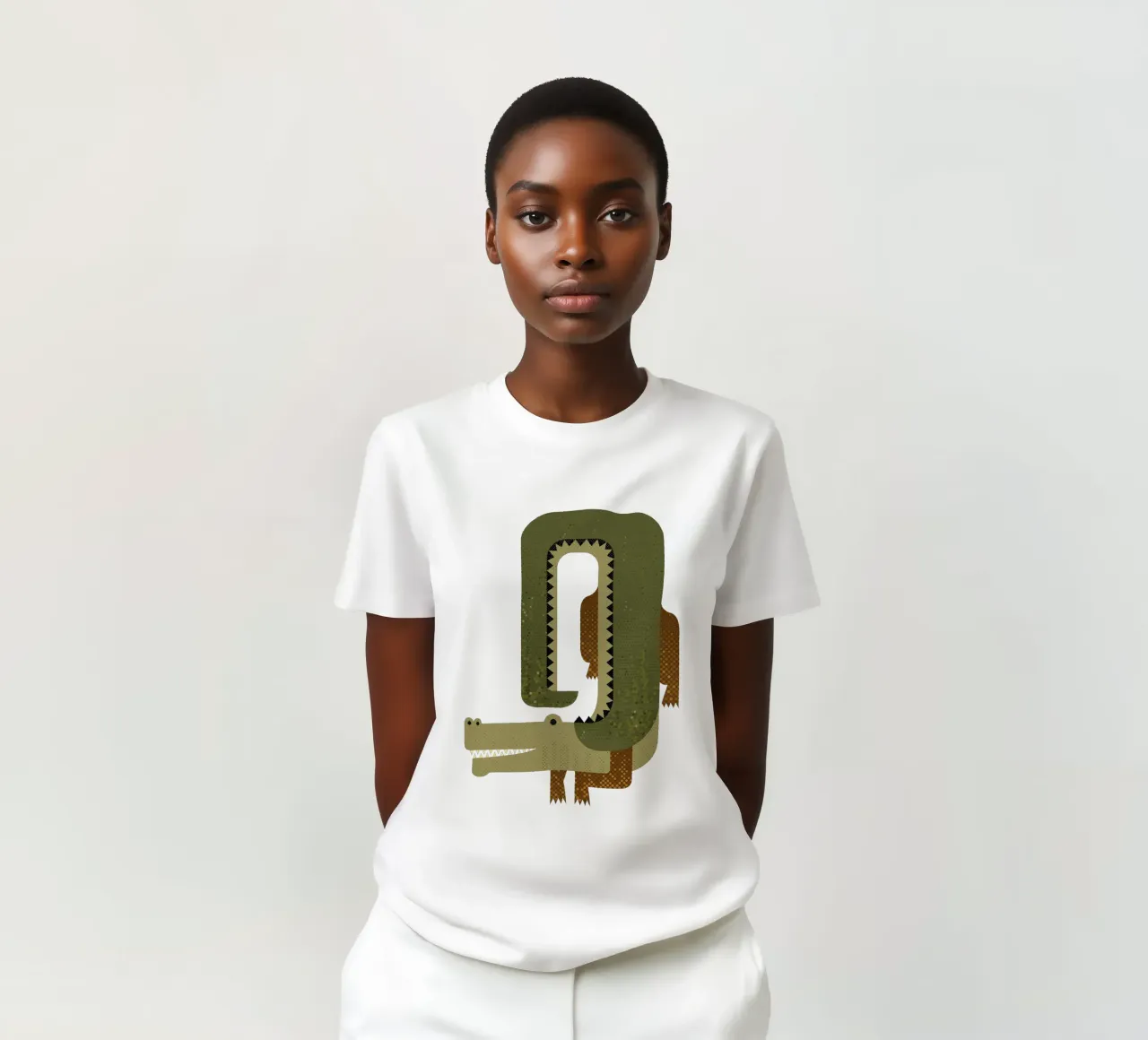 Capricho Cocodrilo camiseta de The Printed Sparrow