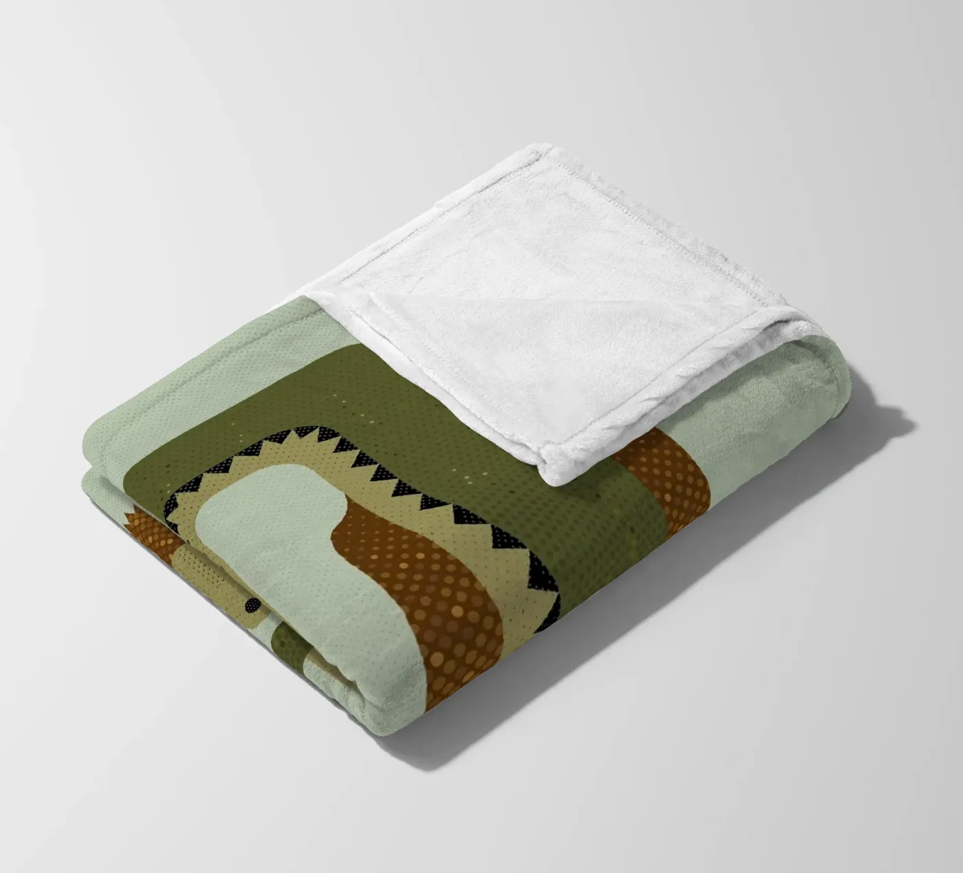 Whimsy Krokodil fleecedeken van The Printed Sparrow