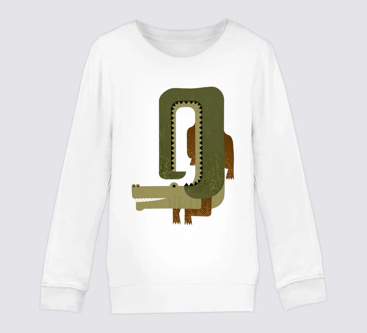 Capricho Cocodrilo sudadera para niño de The Printed Sparrow