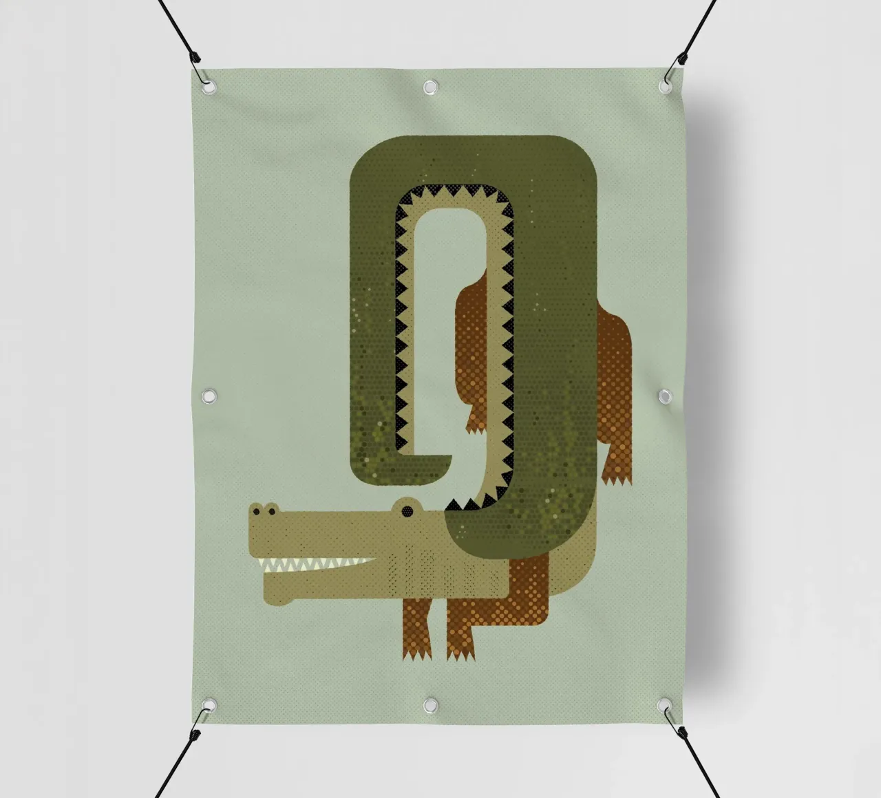 Whimsy Crocodile pvc cover by The Printed Sparrow