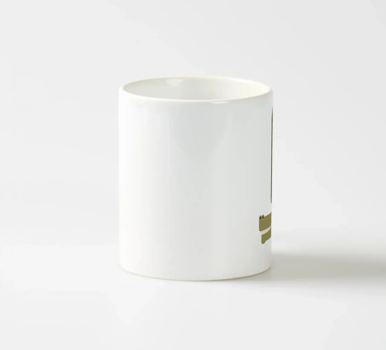 Coccodrillo capriccioso tazza in ceramica da The Printed Sparrow