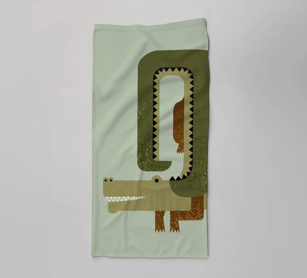 Capricho Cocodrilo toalla de baño de The Printed Sparrow