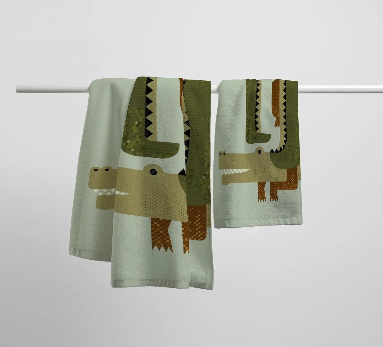 Capricho Cocodrilo toalla de baño de The Printed Sparrow