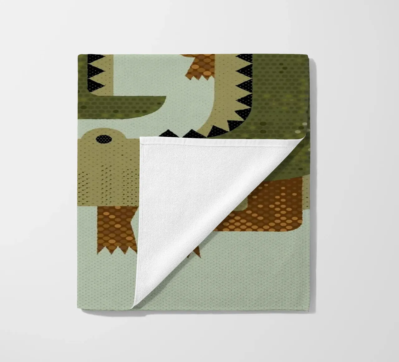 Coccodrillo capriccioso telo mare da The Printed Sparrow