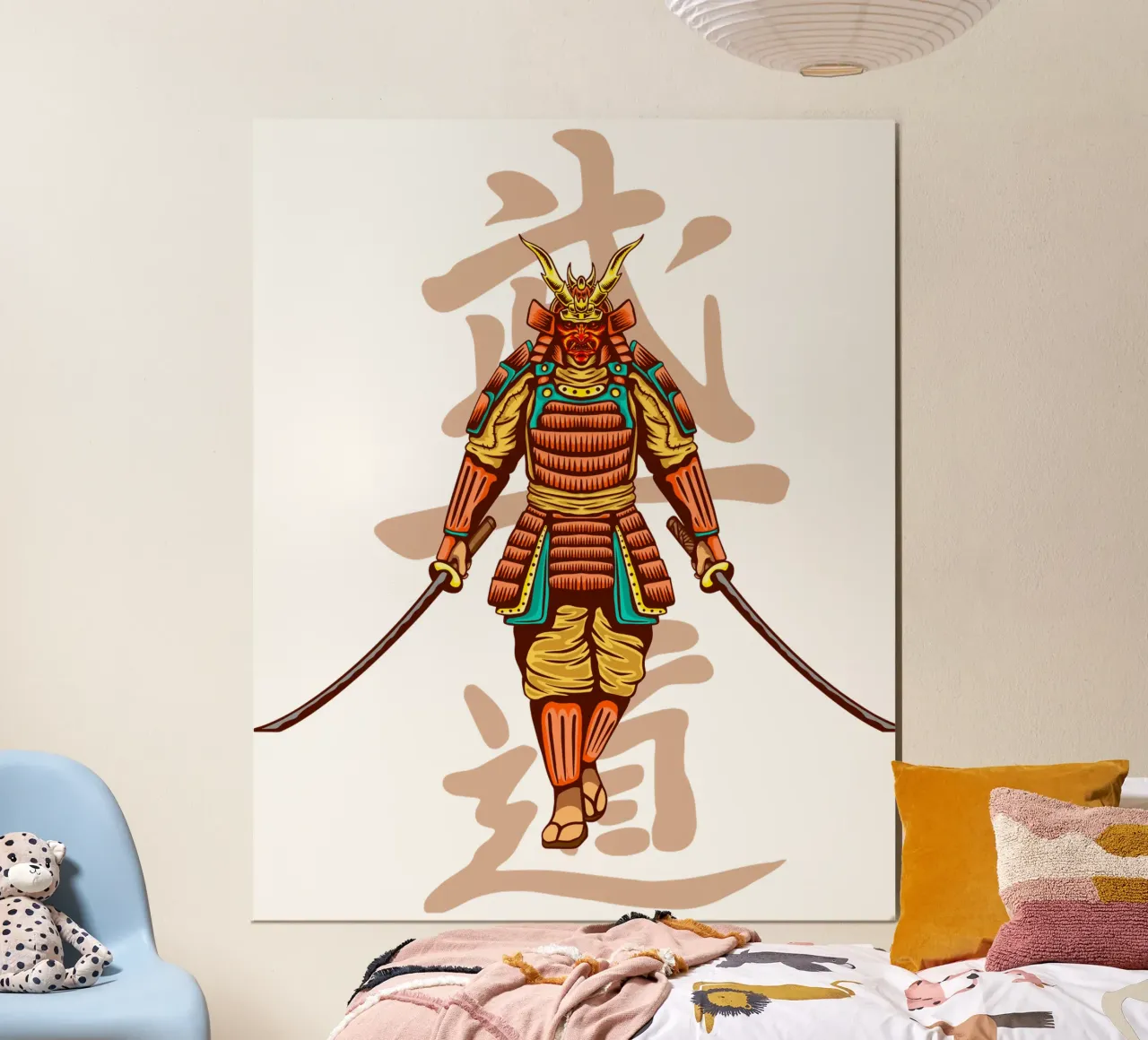Japans Samurai Kunstontwerp hahnemühle van nirwanaart
